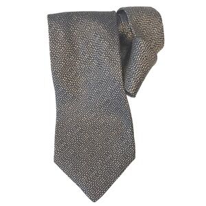 Charvet Place Vendome Men's Brown Gold Woven Silk Tie Necktie Made in France